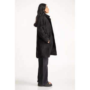 เสื้อแจ็คเก็ตผู้หญิงทรงปกติ กระดุมสองแถว ปิดด้วยซิป บุด้วยผ้าฝ้าย สไตล์วินเทจ พิมพ์ลายทอ  ไซส์ XS-XL - Product Image 4