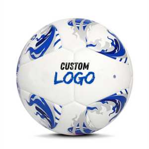 Balón de fútbol de juego oficial con logotipo personalizado | Cubierta de PU con unión térmica | Fútbol de partido resistente al agua, duradero y de alto rendimiento - Product Image 1