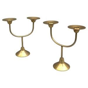 เชิงเทียนโลหะโบราณสีทอง & สีดำสำหรับตกแต่งบ้านของตกแต่งงานแต่งงาน - Product Image 1