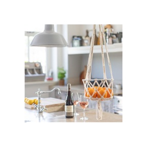 Cesta de almacenamiento de macramé de diseño Popular, decoración para dormitorio infantil, sala de estar, accesorios para el hogar, uso para contener cosas - Product Image 4