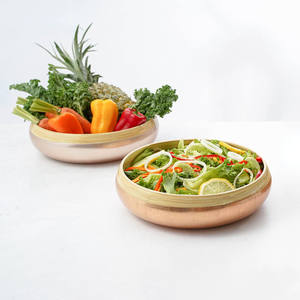 Bols en bambou filé durable bol naturel ensembles de vaisselle pour la maison hôtel restaurant salle à manger décoration - Product Image 1