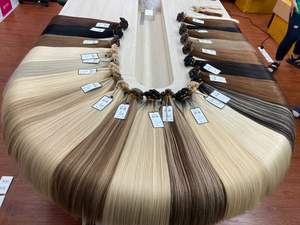 Venta al por mayor de 16 pulgadas virgen vietnamita para Ombre Color 3/5Q Extensiones de cabello recto de punta plana Extensiones de cabello humano de alta calidad - Product Image 6