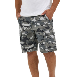 Fabricant de vêtements Logo personnalisé Shorts pour hommes Grandes poches Casual Baggy Bermuda Camouflage Y2K Straight Men Denim Cargo Shorts - Product Image 1