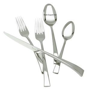 Juego de cubiertos de metal decorativo de mesa con mango real gris acabado para el hogar y los hoteles vajilla juegos de cubiertos para comer - Product Image 3