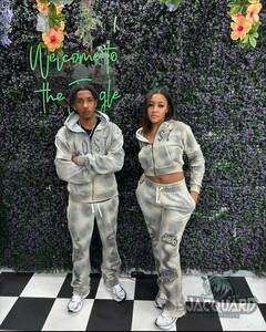 ชุดวอร์มโอเวอร์ไซส์ผ้าคอตตอนสำหรับผู้ชายและผู้หญิงวินเทจ - Product Image 3