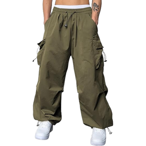 Pantalones Deportivos de Felpa para Hombre, Cintura Media Elástica, 100% Algodón, Ecológicos, de Secado Rápido, Holgados, con Logotipo Bordado, Ropa Casual - Product Image 1