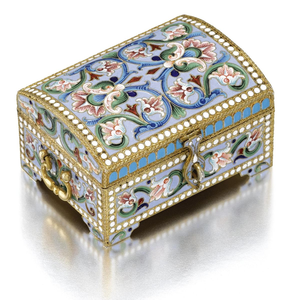 กล่องเครื่องประดับที่มีลวดลายเป็นเส้นสีเงินที่สวยงามประดับด้วยไพลินที่โดดเด่นการออกแบบที่ประณีตมากในราคาขายส่ง - Product Image 5