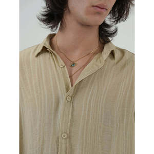 Chemise décontractée pour homme CORMAC, 100% coton, tissu popeline tissé, respirant et à rayures -- MC2366 - Product Image 5