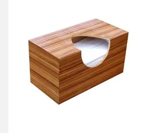 Caja de pañuelos de madera de diseño extremadamente bueno, caja de pañuelos de madera rectangular cuadrada artesanal de color madera natural - Product Image 6