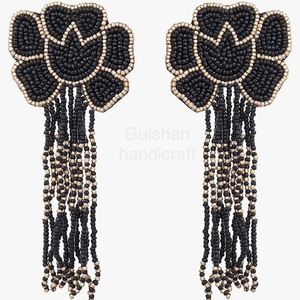 Pendientes de gota de moda Vintage tejidos a mano ecológicos inspirados en la naturaleza bordado en forma de flor personalizado para fiestas - Product Image 4