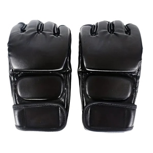 Lucha MMA Boxeo Deportes Guantes de cuero Muay Thai Fight Box Mma Guantes Negro Lucha MMA Deportes Guantes de cuero - Product Image 3