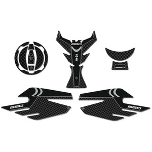 Kit Adesivi Moto in Resina 3D 650 per Kawasaki Ninja Carbon Compatibile - Product Image 1