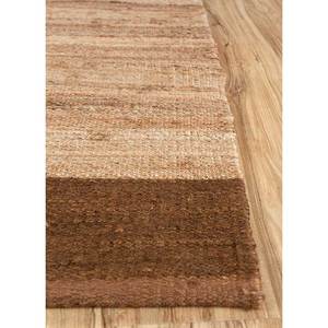 พรมปูพื้นลายทางสีเบจและสีน้ำตาล Nomadic Threads รุ่น PDJT-481 ทำจากปอกระเจาและป่าน ทอแบบแบน เหมาะสำหรับใช้ในบ้าน ห้องนอน ห้องนั่งเล่น และทางเดิน - Product Image 4