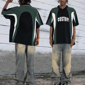 Camisetas Extra Grandes de Alta Calidad OEM para Hombre, Cuello Redondo, Estilo Urbano, Algodón, Camiseta Extra Grande para Hombre - Product Image 5