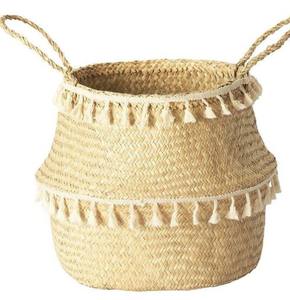 Pot de fleurs suspendu panier corde Jute mur salle de bain tissé à la main arbre Pot en gros - Product Image 1