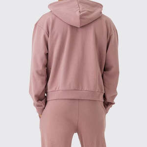 Conjunto Deportivo Personalizado para Hombre, Talla Grande, Diseño Sólido con Cordón, Sudadera con Capucha 100% Algodón, Ropa Deportiva para Entrenamiento y Fitness, Invierno - Product Image 2