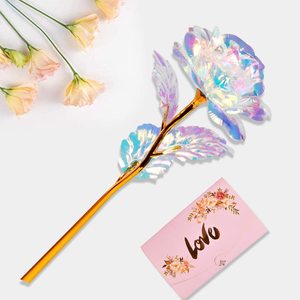 Regali <span class=keywords><strong>per</strong></span> <span class=keywords><strong>San</strong></span> <span class=keywords><strong>Valentino</strong></span> e Galentine's Day <span class=keywords><strong>per</strong></span> <span class=keywords><strong>Lei</strong></span>, Mamma, Moglie, Fidanzata, Fiori <span class=keywords><strong>di</strong></span> Rosa Artificiali con Vaso, Regali <span class=keywords><strong>per</strong></span> la Festa della Mamma e Compleanni - Product Image 4