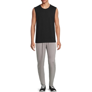 Débardeur noir Optimum Mobility pour homme, respirant, séchage rapide, coton/polyester écologique, emmanchures larges pour la gym, le sport et l'entraînement - Product Image 3