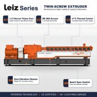 Extrudeuse à double vis R&D pour le compostage et la granulation des plastiques