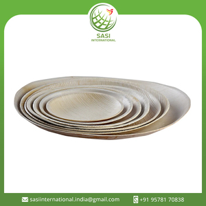 Vajilla de hoja de palma redonda desechable de alta calidad, diferentes tamaños disponibles para servir comida de boda, platos desechables - Product Image 2