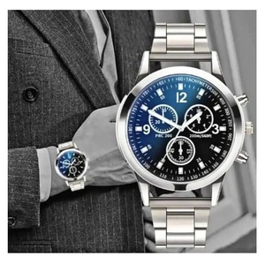 Montre à quartz haut de gamme pour homme, boîtier en acier inoxydable, logo de marque personnalisé - Product Image 5