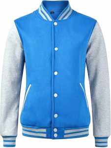 Chaqueta de bombardero unisex para hombre, chaqueta informal ajustada con cuello levantado y patrón de letras, transpirable a prueba de viento - Product Image 5