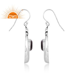 ต่างหูควอตซ์สีฟ้าคู่คู่เงินออกซิไดซ์สีฟ้าโทแพซแบบปรับแต่งได้ - Product Image 3