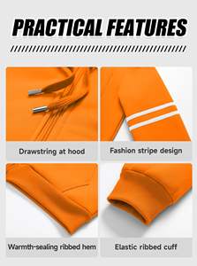 เสื้อกันหนาวมีฮู้ดโอเวอร์ไซส์สำหรับผู้ชายเสื้อกันหนาวแบบสวมหัวมีฮู้ดผ้าคอตตอนมีซิปรูดสำหรับใส่ไปยิมลำลองแฟชั่นฤดูหนาว - Product Image 6