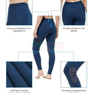 Leggings de Equitación para Mujer, Suministro al por Mayor, Ropa Ecuestre, Marca Privada, Impermeables, Resistentes al Viento, Spandex/Poliéster - Product Image 5