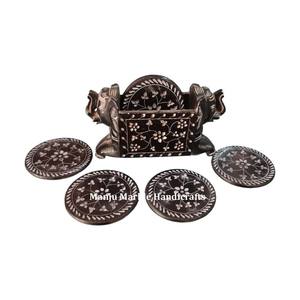 ชุดถาดรองแก้วทรงโค้งทำจากวัสดุที่สวยงามหรูหราใช้สำหรับตกแต่งเครื่องครัวในบ้าน - Product Image 5