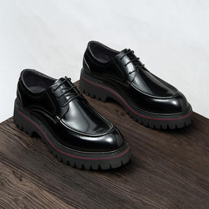 Zapatos Oxford de Cuero Vacuno de Primera Calidad con Tacón Acolchado y Diseño Antideslizante, Zapatos de Vestir para Caballeros - Product Image 3