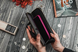 "Portefeuille vintage en cuir véritable pour femmes-Long Fashion Purse Clutch Bag LWW-0075" - Product Image 6