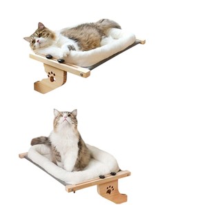 Hamaca para gatos elevada ecológica con estructura de madera OEM Venta al por mayor Suministro de Vietnam - Product Image 2