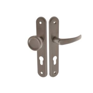 Poignée de porte avec bouton rotatif 90 PZ-Vernis graphite - Product Image 1