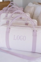 Sac de voyage week-end en coton de luxe personnalisé grande capacité pour femme, design vintage, sac de sport parfait et personnalisable