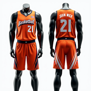 Uniformes de basket-ball sublimés entièrement personnalisés Vêtements de sport pour hommes Maillots de basket-ball respirants de haute qualité à séchage rapide - Product Image 6