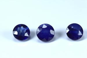 พลอยแซฟไฟร์สีน้ำเงินเข้มธรรมชาติไร้ที่ติตัดอัญมณีทรงกลมแบบหลวมสไตล์ศรีลังกาคุณภาพสูงสำหรับการทำเครื่องประดับ - Product Image 5