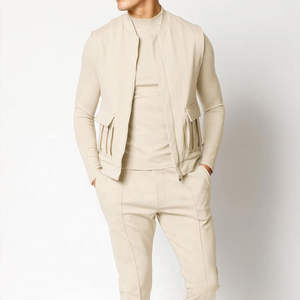 2023 nuevo diseño hombres cuello redondo correr hombres manga larga logotipo personalizado moda chándales ropa deportiva chándales para hombres soporte OEM - Product Image 1