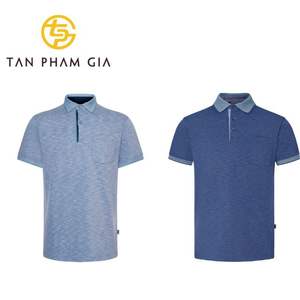 Tan Pham Gia polos personnalisés professionnels de qualité supérieure pour hommes maillots de corps avec logo brodé fabriqués au Vietnam - Product Image 1