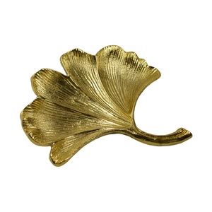 Natural Shaped Design Metal <b>Serving</b> <b>Trays</b> With Best Shiny Designs Indoor Decor Colored <b>Gold</b> Finishing Decorative <b>Trays</b> - Product Image 6