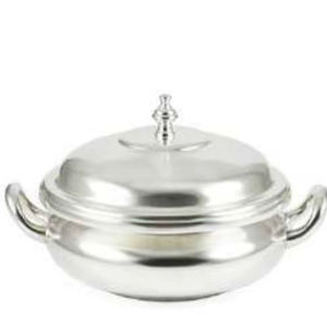 New Arrival Stainless Steel <b>Large</b> <b>Salad</b> Serving <b>Bowl</b> Silver Plated Polished Dinnerware Eco-Friendly American Style Business Gift - Product Image 1