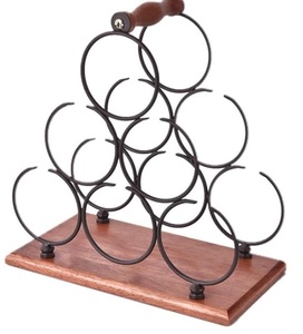 Estante de Vino Apilable de Metal Personalizable, Estantes de Vino de Metal para Cocina, Soportes para Botellas de Champán, Estante para Botellas de Vino - Product Image 6