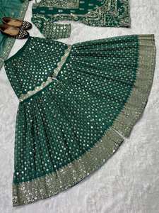 ชุดเดรสผ้าจอร์เจียแบบดั้งเดิมชุดเดรสสำหรับงานปาร์ตี้แขนยาวปักลายขนาดใหญ่ - Product Image 4