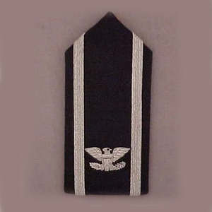 Insignias Tácticas Ceremoniales Hechas a Mano para Uniformes, Insignias Bordadas con Hilo Plateado, Insignias de Uniforme de Capitán de la Marina - Product Image 1