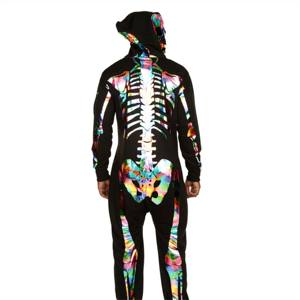 Costume squelette adulte à la mode et pratique idéal pour Halloween et les événements costumés - Product Image 3