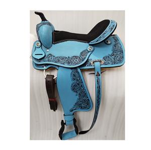 Selle occidentale anglaise en cuir de haute qualité pour l'équitation Tack confortable durable pour la course d'entraînement et l'équitation en plein air - Product Image 1