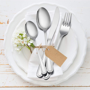 Ensemble de couverts en acier inoxydable de qualité supérieure pour la maison et le restaurant en acier miroir un style artisanal unique - Product Image 4