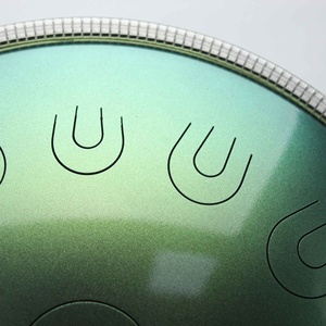 Tambor Mountain Rain UU tamaño 18 pulgadas <span class=keywords><strong>escala</strong></span> Musical Handpan con estuche gratis y mazos tambor <span class=keywords><strong>de</strong></span> lengua <span class=keywords><strong>de</strong></span> acero nuevo diseño tres notas - Product Image 3