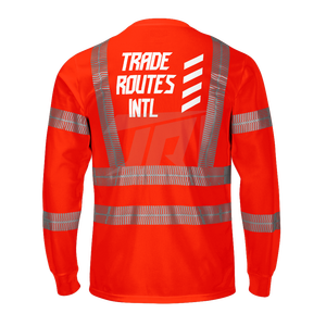 Ensemble de vêtements de travail de sécurité réfléchissants de haute qualité de marque personnalisée pour les travailleurs de la construction industrielle Boutonnée en polyester - Product Image 3