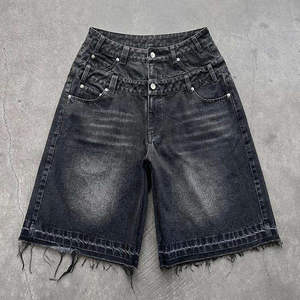 2026 Breathable Denim <b>Shorts</b> Jeans acid washed baggy style <b>Short</b> <b>Men</b> Pants Cotton OEM Customized Washed Demin Half Pants <b>Shorts</b> - Product Image 5